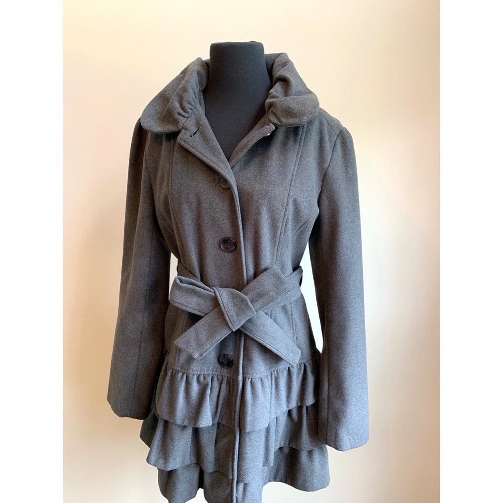 Candie’s Gray Pea Coat Size XL